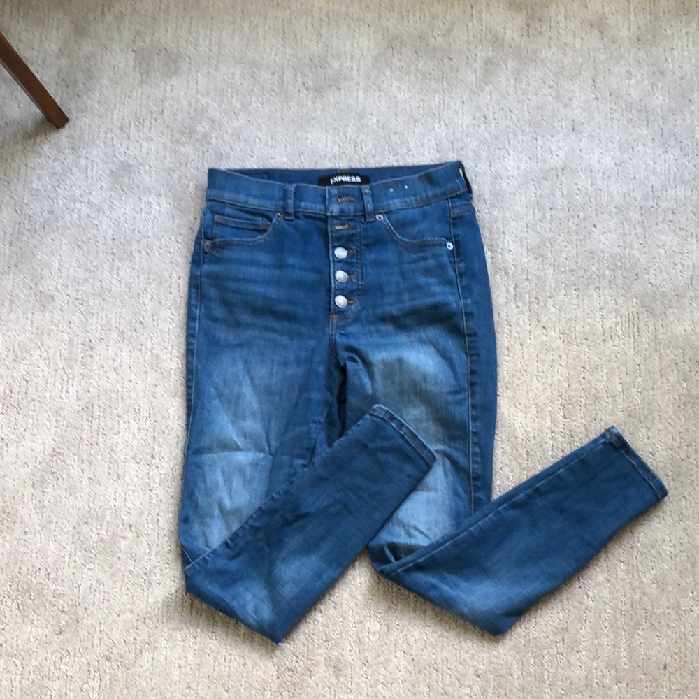 express high rise ankle jegging